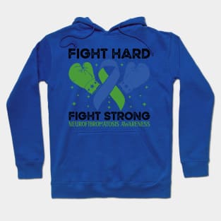 Fight Hard Fight Strong Neurofibromatosis Awareness Hoodie